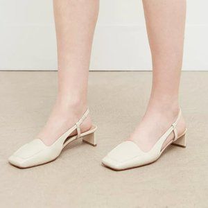 Mansur Gavriel Primrose Slingback - Chalk